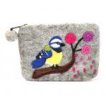 Bird Design Felt Purse For Women