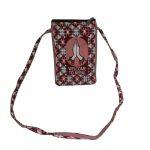 Grey/Brown Dhaka Small Sling Bag
