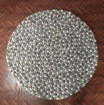 Grey Color  100 Cm x 100 Cm Round Felt Ball Carpet