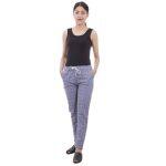 Cotton Checkered Pants For Women