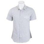 Grey Printed Korean Check Shirt For Men By Nepster