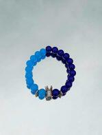 Half Light Blue & Half Dark Blue Coloured Bracelet For Women