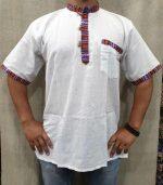 Half Sleeves Cotton Kurta for Men