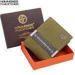Hammonds Flycatcher RFID Protected Genuine Leather Moss Green Wallet For Men