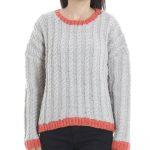 Hand Knitted Woolen Cable Sweater For Women (Fair Trade Product)