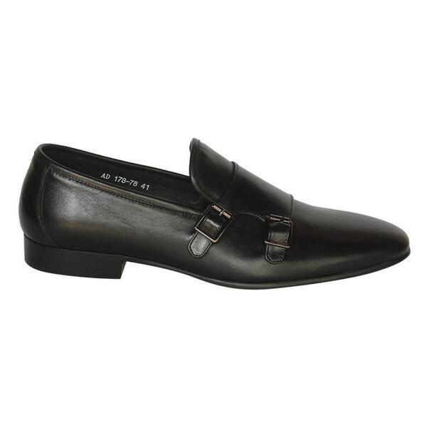Hector Shoes Black Solid Side Buckle Designed Formal Shoes For Men - Ad178-78