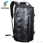 Hot Pu Leather 4 In 1 Outdoor Sports Gym Bag Travel Backpack Hand Bag