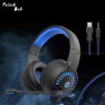 HP Stereo Headset Gaming Headphone 3.5mm Jack DHE-8011u with LED Backlit Headphone