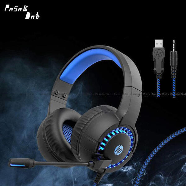 HP Stereo Headset Gaming Headphone 3.5mm Jack DHE-8011u with LED Backlit Headphone