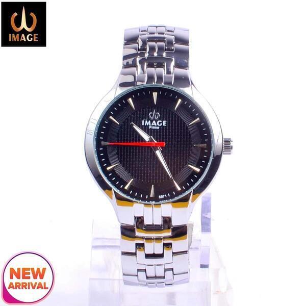 Image Simple Black Dial Business Watch For Men