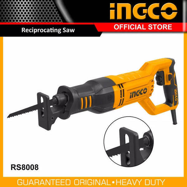 INGCO Reciprocating Saw RS8008 750W, 3300rpm & SDS Blade Change Chuck