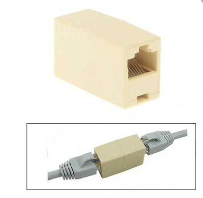 Internet Cable Connector Jointer Adaptor 2 port RJ45 Network Splitter