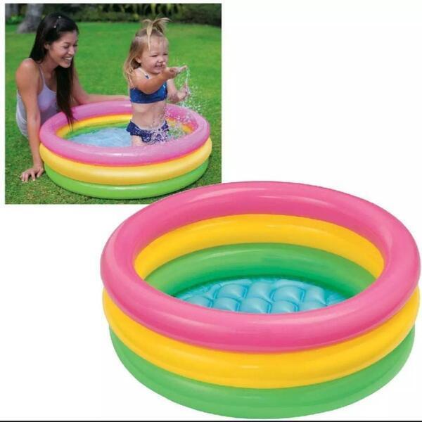 Intex Inflatable Swimming Pool For Kids Large (24"x 8.5" Inchs)