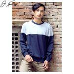 J.Fisher Dual Tone Cotton Fleece Sweatshirt For Men (V2)