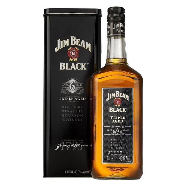 Jim Beam Black Bourbon Whisky - 1L