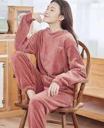 Jogger And Sweatshirt Set For Women Fleece Trouser With Top