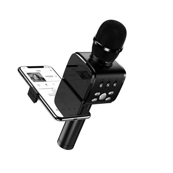 JOYROOM JR-MC3 2 IN 1 HANDHELD WIRELESS BLUETOOTH MULTIFUNCTION MICROPHONE WITH PHONE HOLDER FOR PHONE PC KARAOKE NIGHTS AND HOUSE PARTIES –
