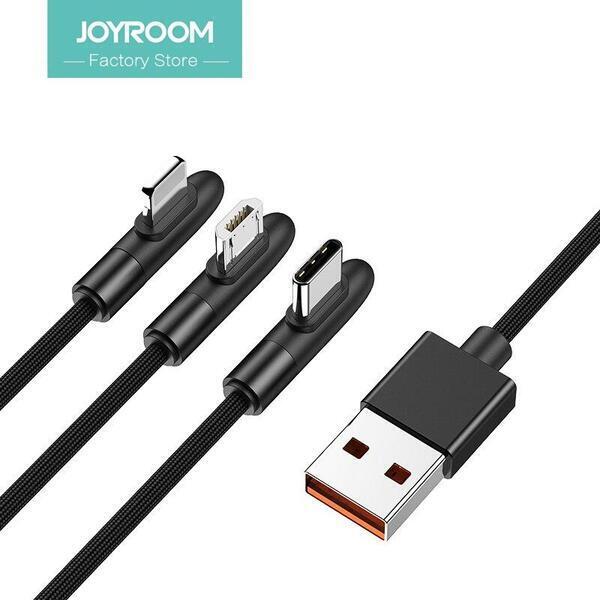 JOYROOM S-M98K 3A 8 Pin Bullet Shape Quick Charging + Transmission Nylon Braided Data Cable for Iphone