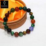 Kamdhenu Multicolor Five Stone Bracelate