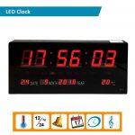 Khopo Electric Wall & Table Digital Wall Clock With Day Date & Temperature