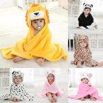 KidsSansar – Baby Cartoon Animal Design Soft Hooded Blanket & Wrapper