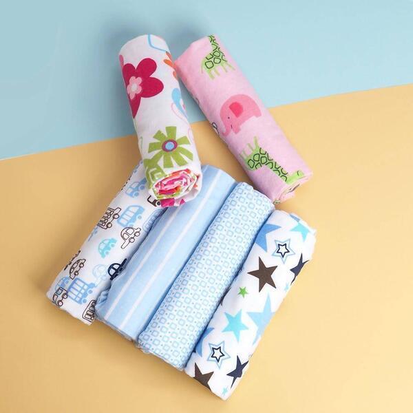 KidsSansar - Multi-Use Baby Receiving Blanket / Swaddle Wrapper & Bath Towel