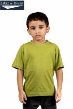 Labiz & Bryan - Organic Cotton Boat Neck Green T-shirt For Kids
