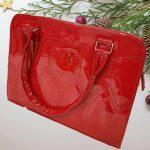Ladis Shining Hand Bag Side Bag Bridal Bag Red Party Bag