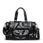 Leather Side Bag Business Cross-body Messenger Youtube Hand Bag For Men Black