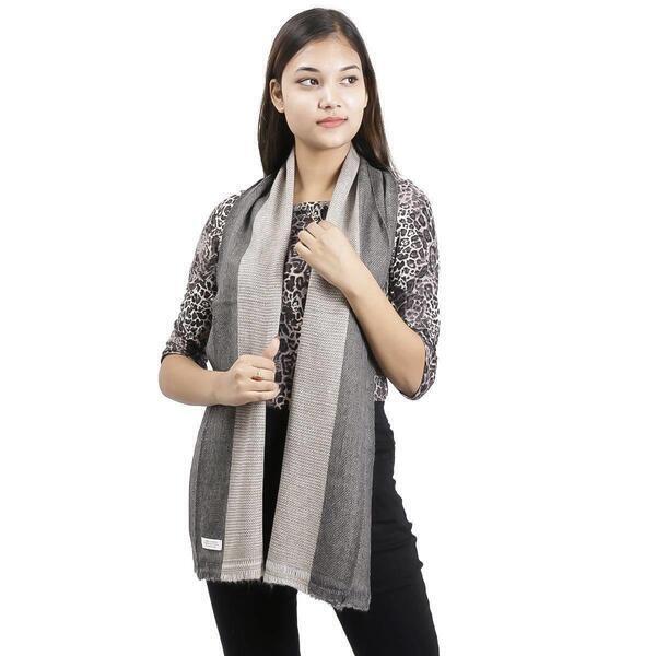 Light Grey Pashmina Muffler For Women