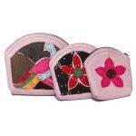 3 In 1 Printed Stitched Coin Purse For Women