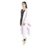 Light Pink Small Check Cashmere Stole