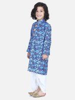 LilPicks Blue Digital Print Dhoti Kurta Set for Baby Boys