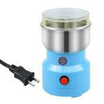 Lixada Multifunction Smash Machine Electric Cereals Grain Grinder Portable Pulverizer Household Small Grinder for Nut Coffee Bean Spice Grinding Blue