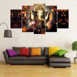 Lord Ganesh Canvas Panting Home Decor