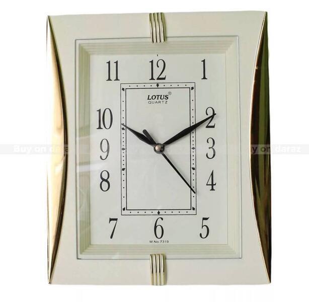 Dial Square Shape Simple Medium Size Wall Clock -7319