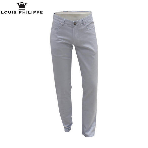 Louis Philippe Cotton Brown Pants For Men