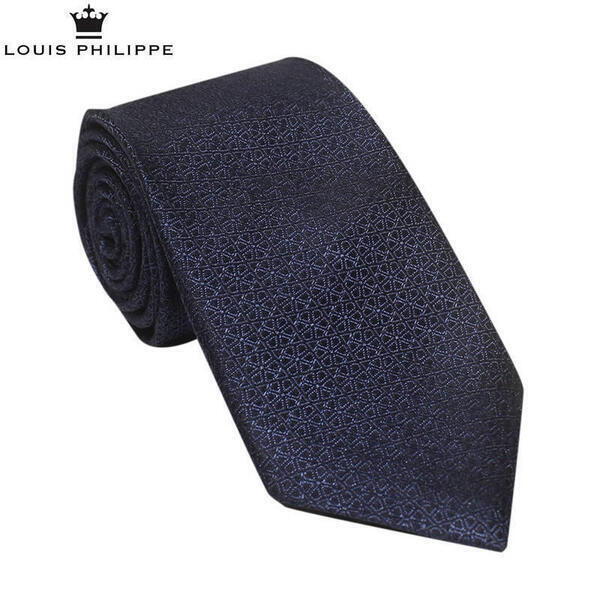 Louis Philippe Navy Blue Patterned Tie For Men
