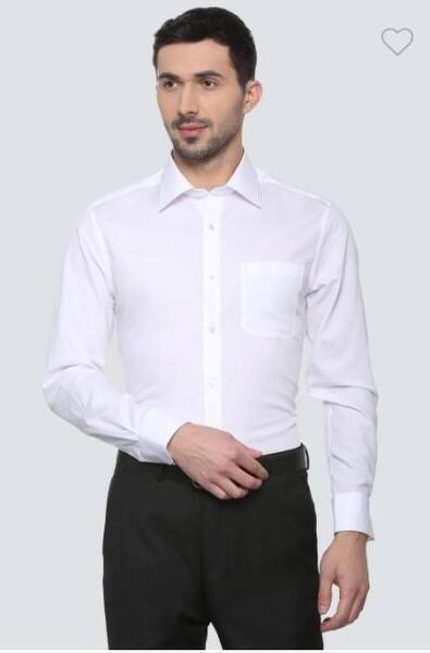 Louis Philippe Permapress White Shirt For Men