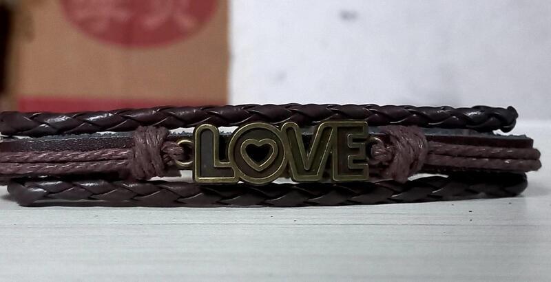 Love Leather Bracelet For Men