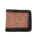 Lush 2D Hard Pu Leather Horse Imprint Wallet For Men