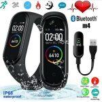 M4 Smart Band Wristband Fitness Bracelet Heart Rate Blood Pressure Monitor Pedometer Sports Bracelet Health Wristband Bluetooth