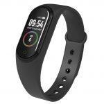 M4 Smart Band Wristband Fitness Bracelet Heart Rate Blood Pressure Monitor Pedometer Sports Bracelet Health Wristband Bluetooth ( Blue Smart Band)
