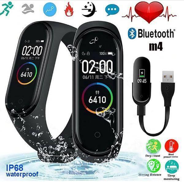 M4 Smart Band Wristband Fitness Bracelet Heart Rate Blood Pressure Monitor Pedometer Sports Bracelet Health Wristband Bluetooth