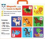 Magnetic Learn to Spell “Animals” with 32 Picture and 72 Letter Magnets, Magnetic Board and Spelling Guide - Kids World Nepal