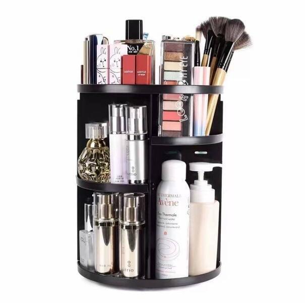 Makeup Organizer Rotating, 8 Layer 360 Degree Spinning Cosmetic Box