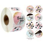 Marble-Thank you sticker