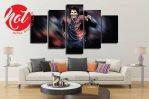 Messi 5 Panel Canvas | Pure Canvas High Texture Cotton Cloth | Comes With Wooden Framing
