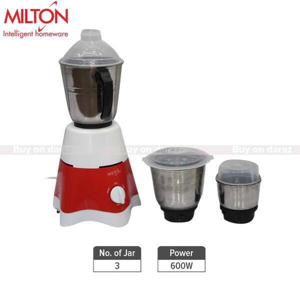 Milton 3 Jar Mixer Grinder 600W - (White)