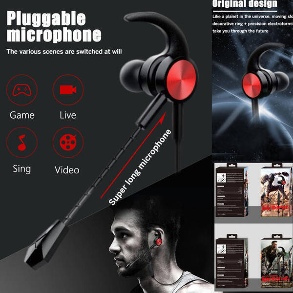 Mobile Gaming Headset with Mic XG-120 Wired In-Ear Earphone